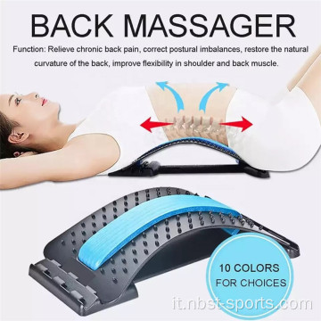 Dispositivo per il massaggio della barella della schiena con allungamento lombare per alleviare il dolore